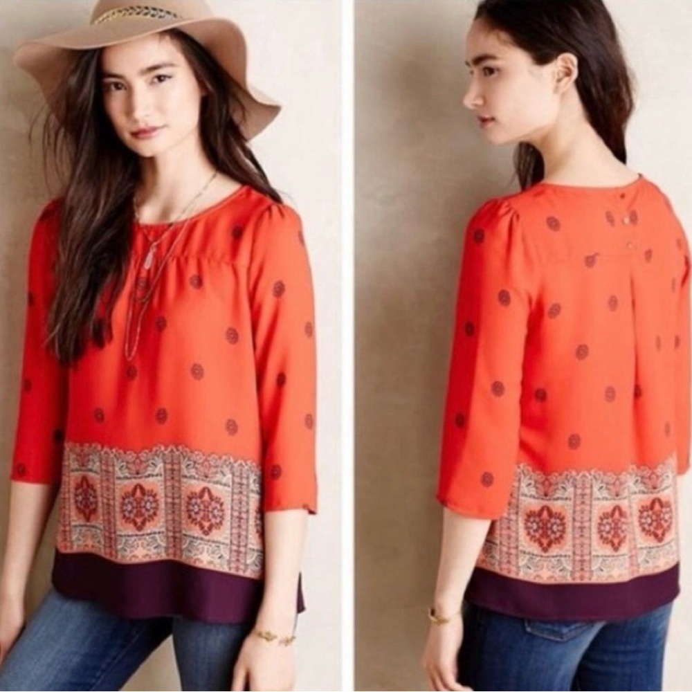 Maeve from Anthropologie red top size 8